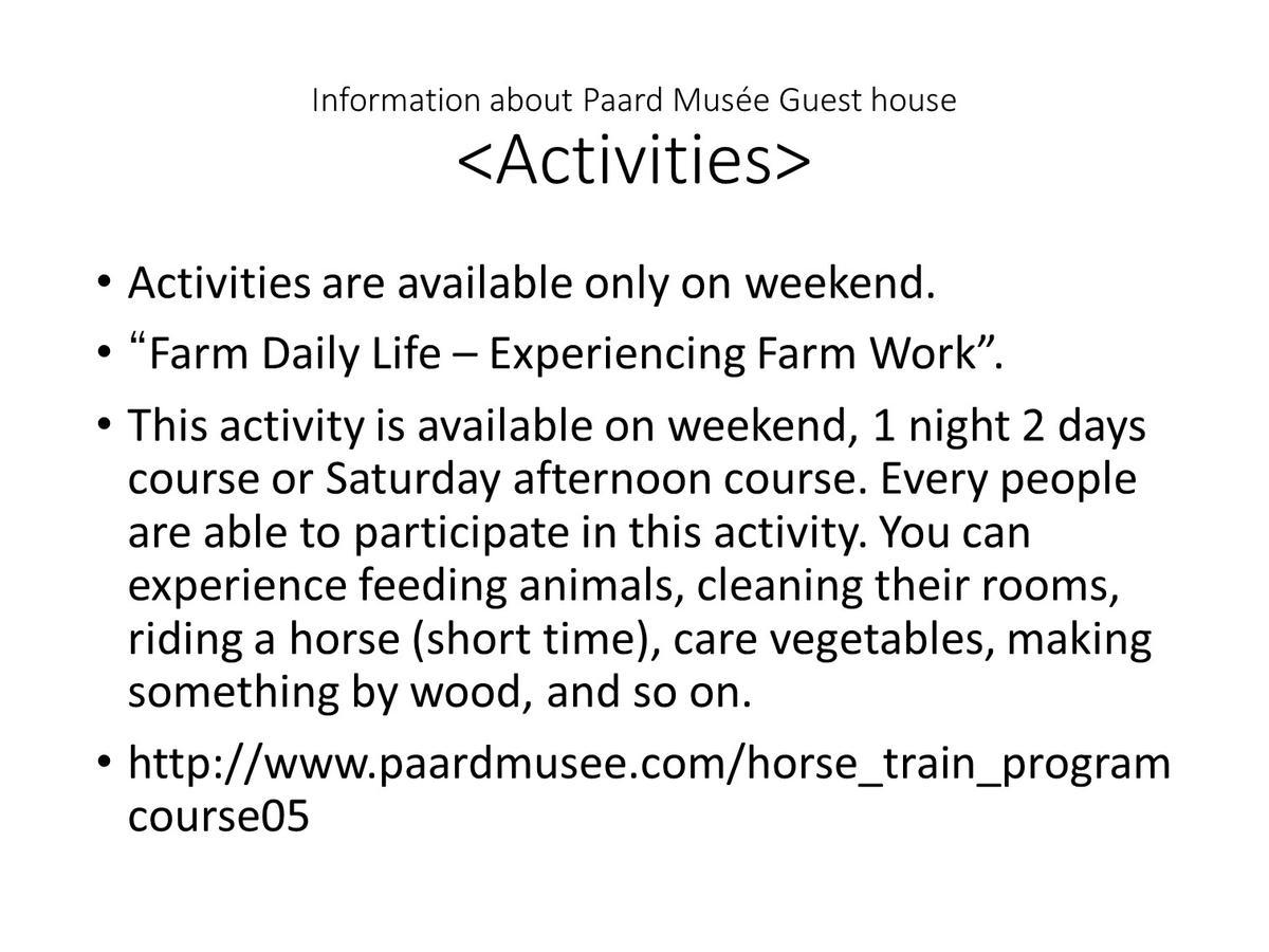Paard Musee Guest House Nanae Exterior photo